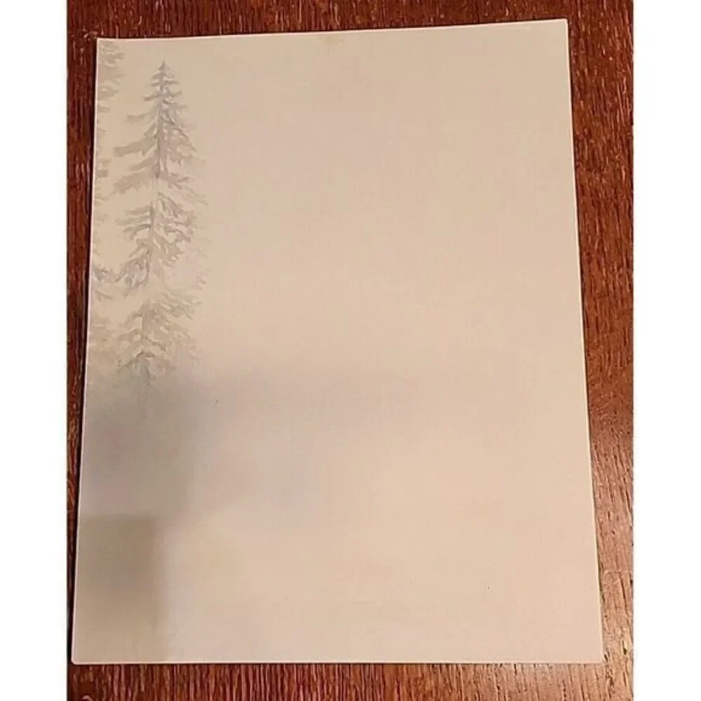 40 Sheets Computer Stationary‎ Misty/foggy Lake, Junk Journal Paper